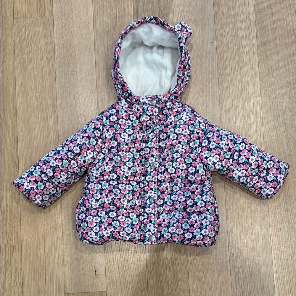 Floral Kids Hooded Jacket